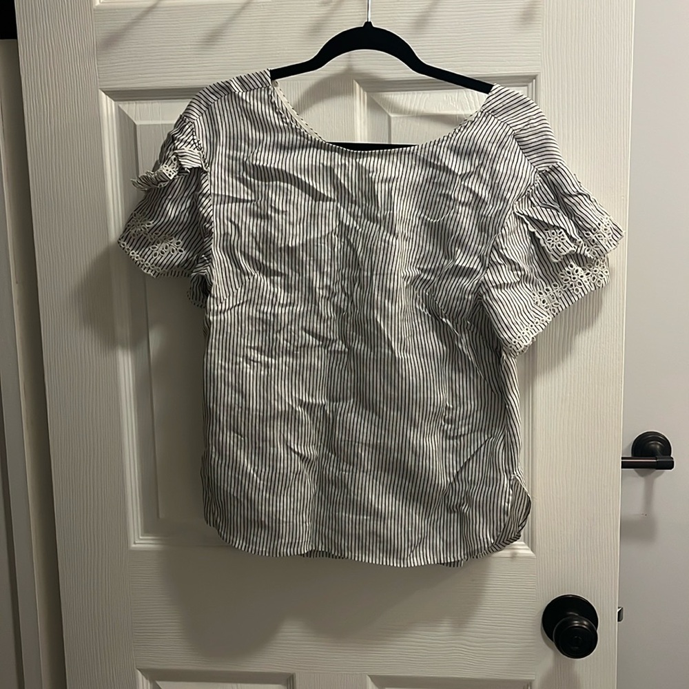 Club Monaco pinstripe top